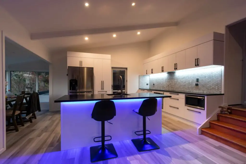 LED strip under kitchen counter