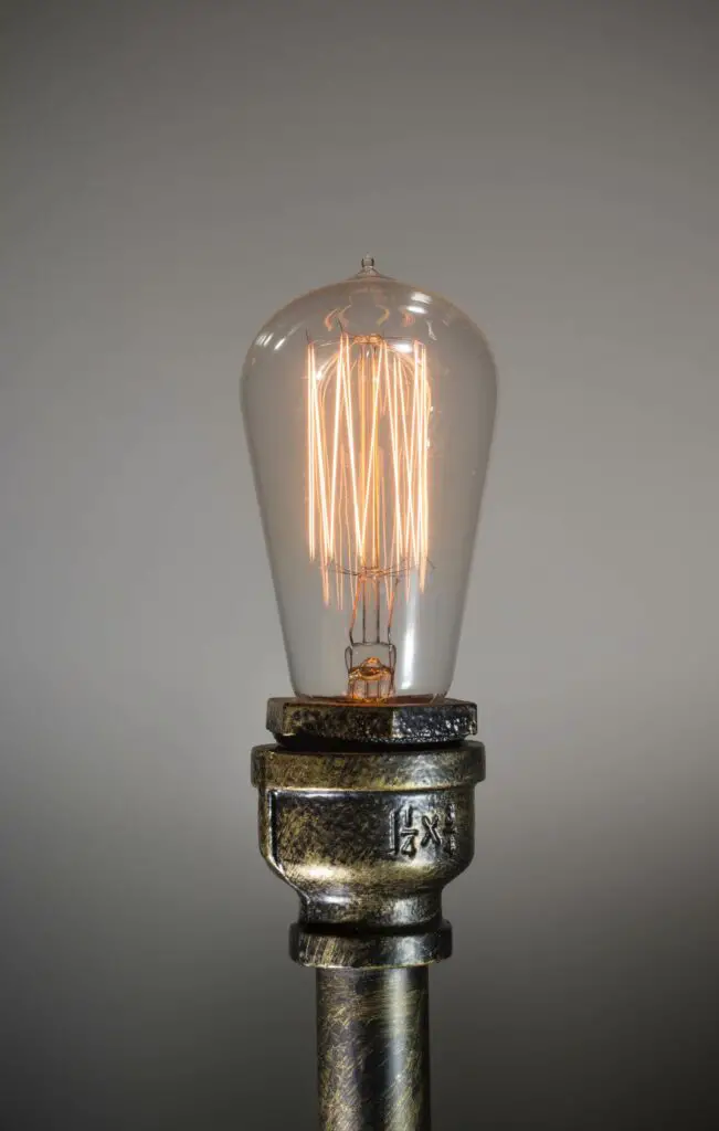 Incandescent Edison bulb